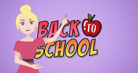 Animated Mentor Promoting Back to School Season
