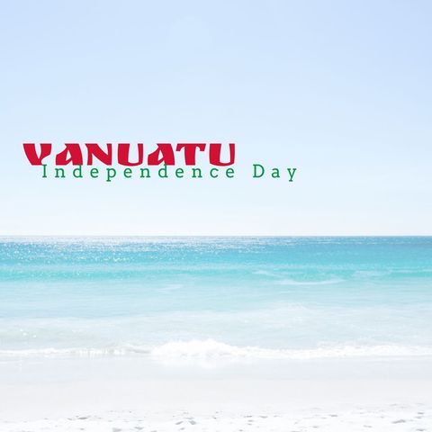 Vanuatu independence day celebration with scenic seascape