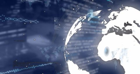 Digital Business Transformation with Global Data Interface - Download Free Stock Images Pikwizard.com