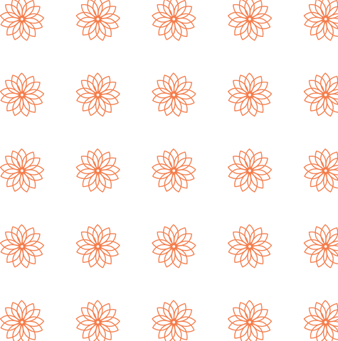 Orange Flower Pattern Transparency Design Seamless - Download Free Stock Videos Pikwizard.com