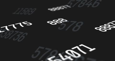 Dynamic Changing Numbers on Dark Background for Learning Concept - Download Free Stock Images Pikwizard.com