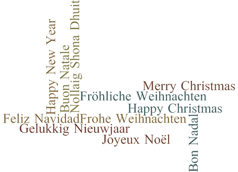 colorful multilingual new year wishes on transparent background - Download Free Stock Videos Pikwizard.com