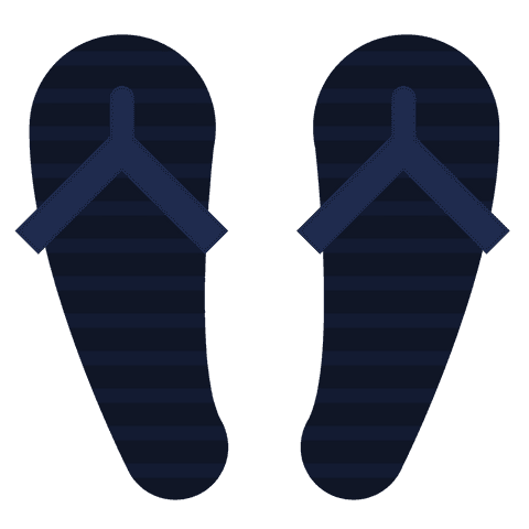 transparent vector illustration of casual flip flops for summer - Download Free Stock Videos Pikwizard.com