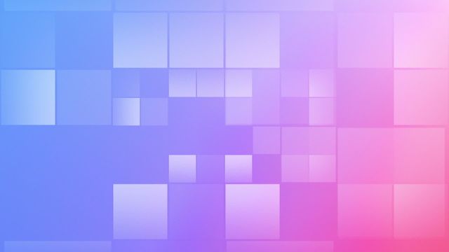 Vibrant abstract background featuring gradient squares in purple, blue, and pink hues. Ideal for use in digital media projects, presentations, and websites that require a dynamic and modern visual element. Effective as a looping backdrop for video projects or animations, offering an eye-catching and seamless design.