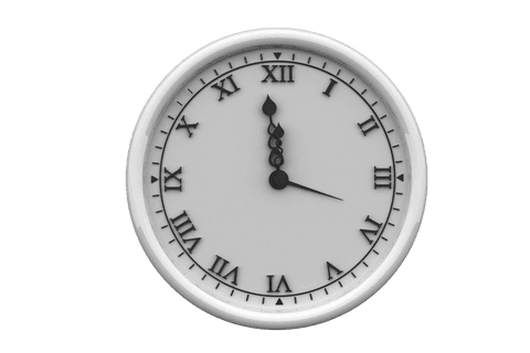 classic transparent wall clock with roman numerals - Download Free Stock Videos Pikwizard.com
