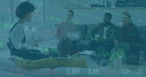 diverse team analysing financial data in modern office - Download Free Stock Images Pikwizard.com