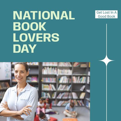 celebrating national book lovers day in a school library - Download Free Stock Templates Pikwizard.com
