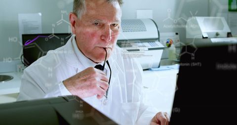Senior Scientist Analyzing Data in Modern Laboratory for Research - Download Free Stock Images Pikwizard.com