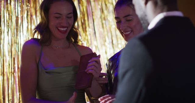 Diverse Doorman Greeting Women at Nightclub Entrance - Download Free Stock Images Pikwizard.com