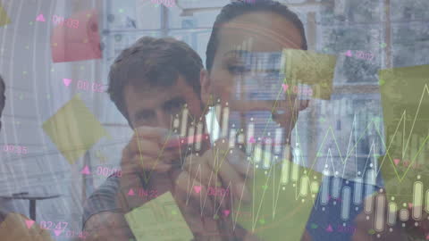 Collaborative Business Team Analyzing Financial Data and Strategies