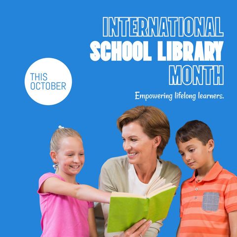 celebrating international school library month with families reading together - Download Free Stock Templates Pikwizard.com