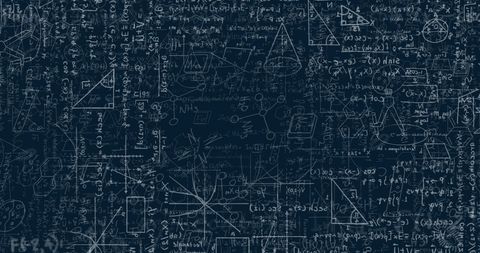 Complex Mathematical Equations on Dark Chalkboard Background - Download Free Stock Images Pikwizard.com