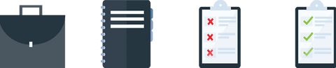Transparent Business Elements: Briefcase, Notebook, and Clipboards - Download Free Stock Videos Pikwizard.com