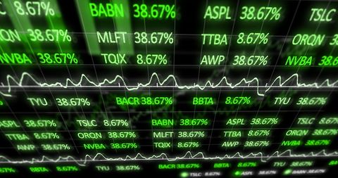 Green Stock Market Trends with Financial Growth Indicators - Download Free Stock Images Pikwizard.com