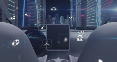Virtual Reality Driving Game in Futuristic Cityscape