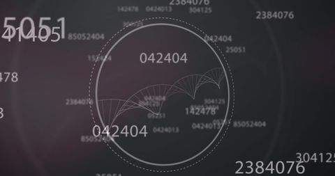 Digital Interface with Data Processing Visualization on Black Background - Download Free Stock Images Pikwizard.com