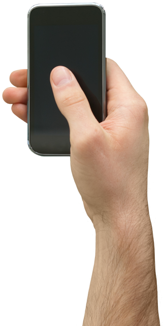 Hand Holding Smartphone Gently Against Transparent Background Versatile Mockup - Download Free Stock Videos Pikwizard.com