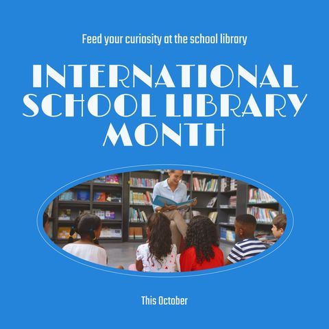 International School Library Month Celebration Banner - Download Free Stock Templates Pikwizard.com