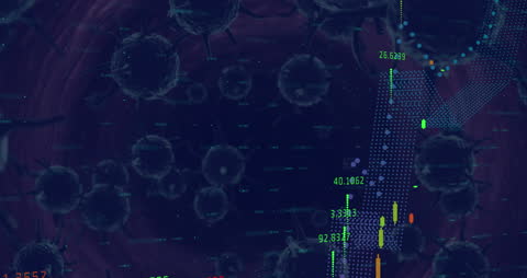 Digital Visualization of Data and Statistics with Virus Cells