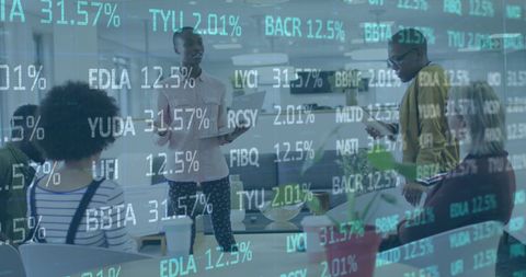 Financial data overlay in diverse business meeting environment