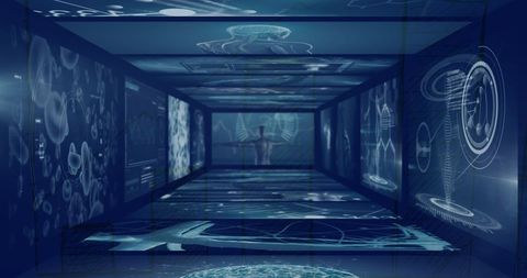 high-tech medical data interface with futuristic design - Download Free Stock Images Pikwizard.com