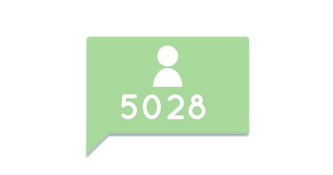 Green Notification Icon with Friend Request Count - Download Free Stock Images Pikwizard.com
