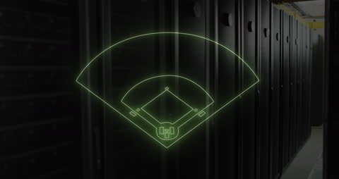 Digital Baseball Field Hologram on Servers