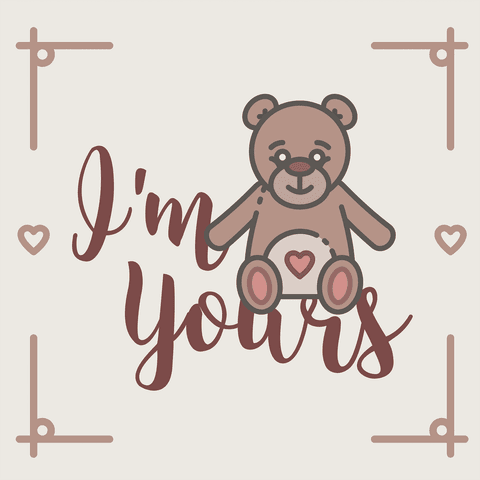 i'm yours teddy bear on transparent background - Download Free Stock Videos Pikwizard.com