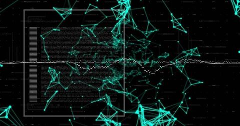 Abstract digital interface with data elements