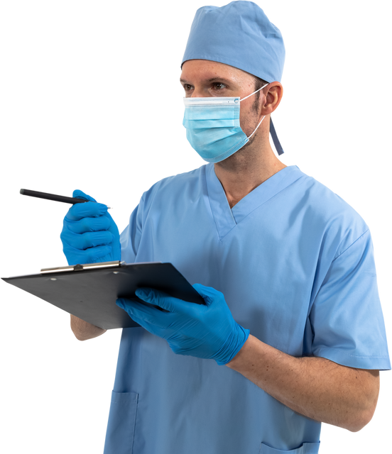 Transparent Doctor Writing on a Clipboard Isolated on White Background - Download Free Stock Videos Pikwizard.com