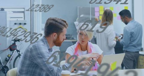 Creative Teamwork in Modern Office with Brainstorming Session