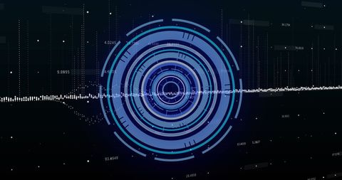 Digital Data Processing with Futuristic Scope Interface - Download Free Stock Images Pikwizard.com