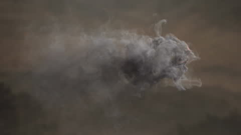 Abstract Smoke Animation on Dark Background