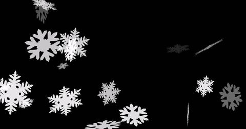 Falling White Snowflakes on Black Background - Download Free Stock Images Pikwizard.com
