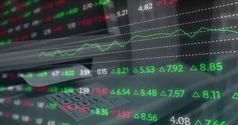 Digital Financial Data Overlaying ATM Machine