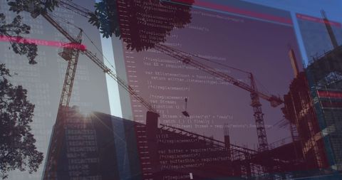 Construction Technology and Digital Interface Concept - Download Free Stock Images Pikwizard.com