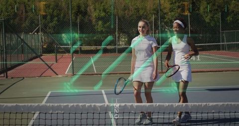 Tennis Partners on Court with Augmented Reality Interaction
