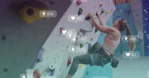 Fitness Goals Merging Social Media Engagement and Climbing