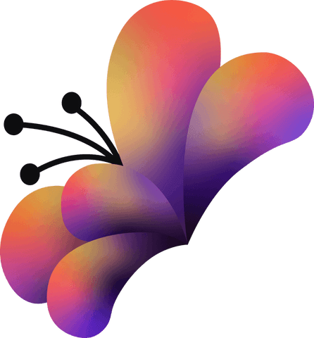 Transparent Gradient Butterfly Vector on Soft Background - Download Free Stock Videos Pikwizard.com