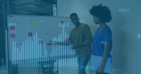 Financial Data Integration with Diverse Team in Office Meeting