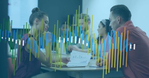 Digital Data Overlay in Team Business Meeting Environment