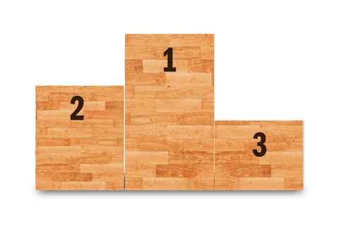 Transparent Wooden Podium with Numbers on Layers - Download Free Stock Videos Pikwizard.com