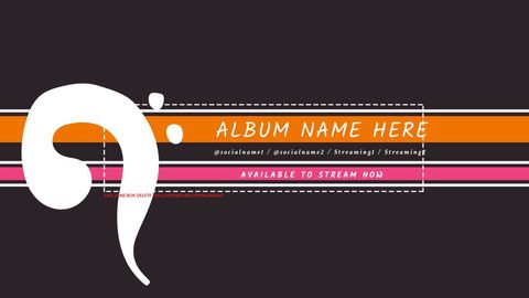 Vibrant Music Release Promotional Banner with Quotation Mark - Download Free Stock Templates Pikwizard.com