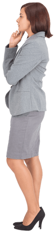 transparent businesswoman contemplating for virtual interface - Download Free Stock Videos Pikwizard.com