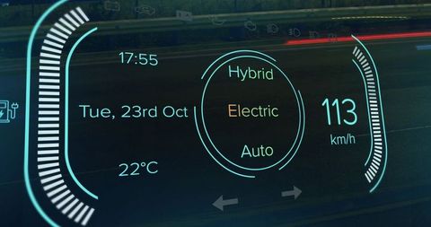 Modern Digital Car Dashboard with Futuristic Interface Display - Download Free Stock Images Pikwizard.com
