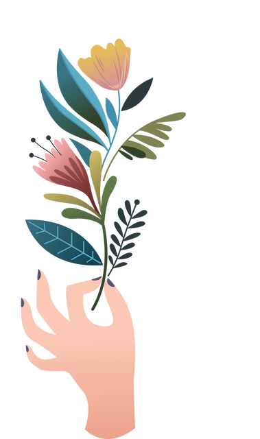 Hand Holding Colorful Flowers Illustration on Transparent Background - Download Free Stock Videos Pikwizard.com