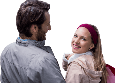 Cheerful Couple Embracing Smiling Mediterranean Romantic Moment Transparent - Download Free Stock Videos Pikwizard.com