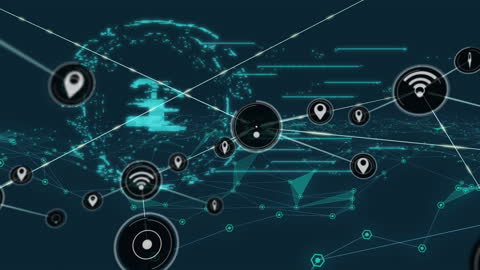 Global Connectivity and Network Security Concept
