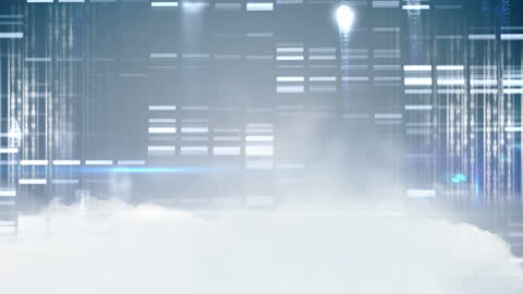 Smooth Flow of Abstract Data Visuals and Technology Concepts