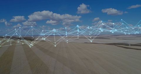 Digital connectivity in agriculture: network overlay on farmland landscape